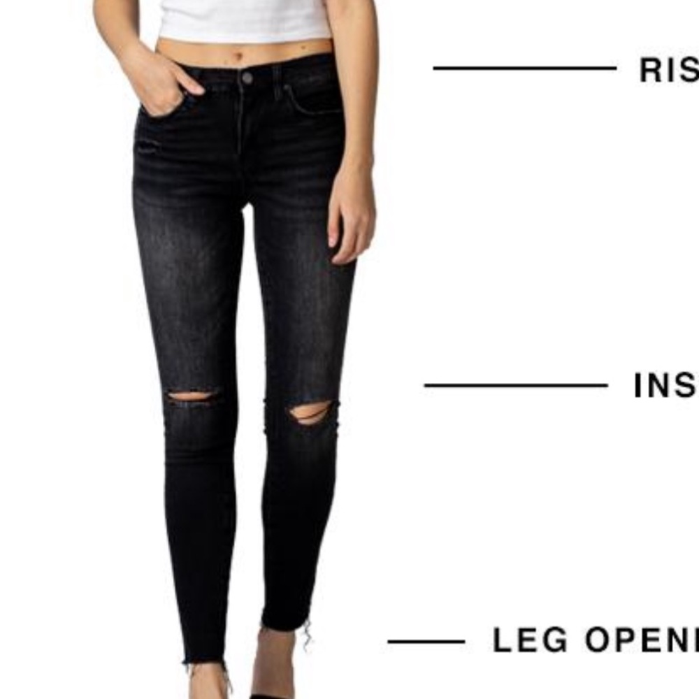 BLANKNYC the bond ripped skinny black jeans